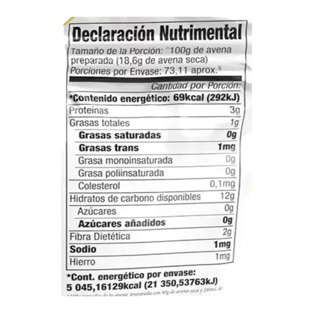 Hojuelas de Avena Entera Coach's Oats 1.36 kg
