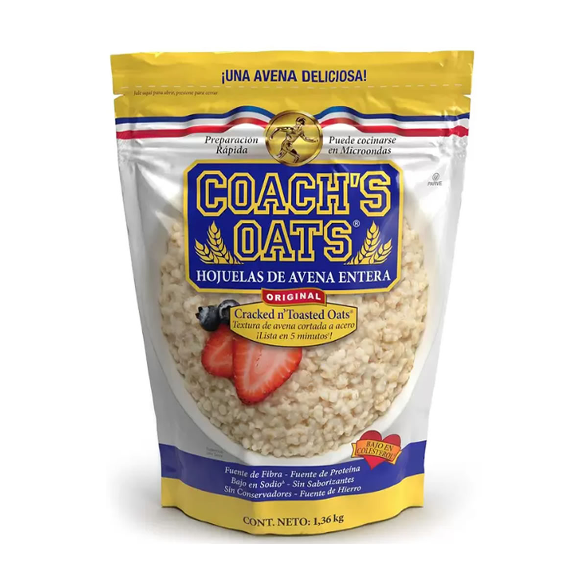 Hojuelas de Avena Entera Coach's Oats 1.36 kg