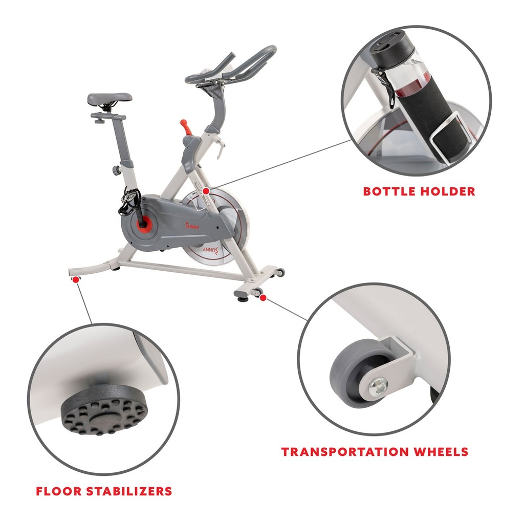 Bicicleta Cycling Bike Pro Lite Banda y Freno Magnético SF-B1970 Sunny Fitness 