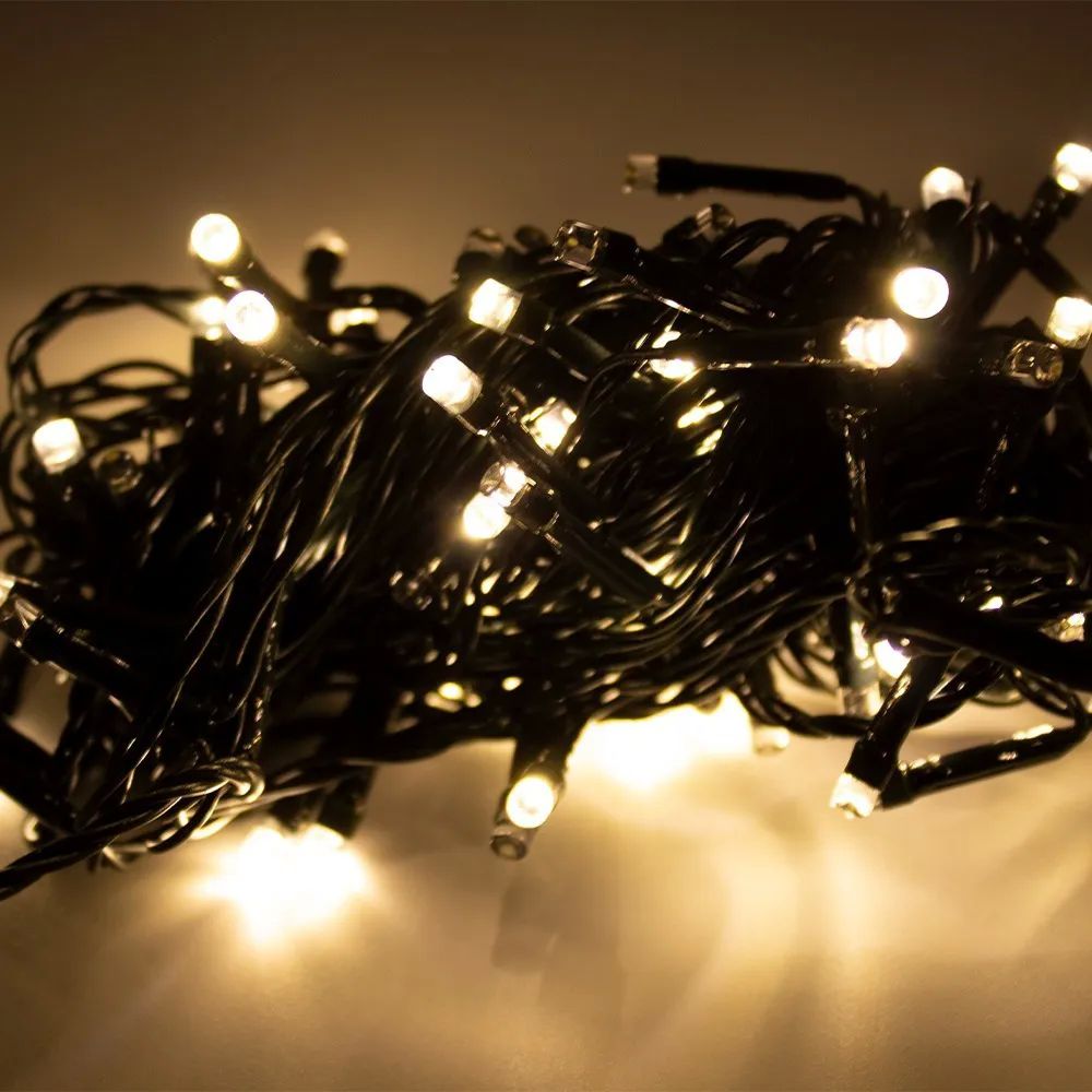 Serie de Luces Navideña Luz  Cálida 100 Leds