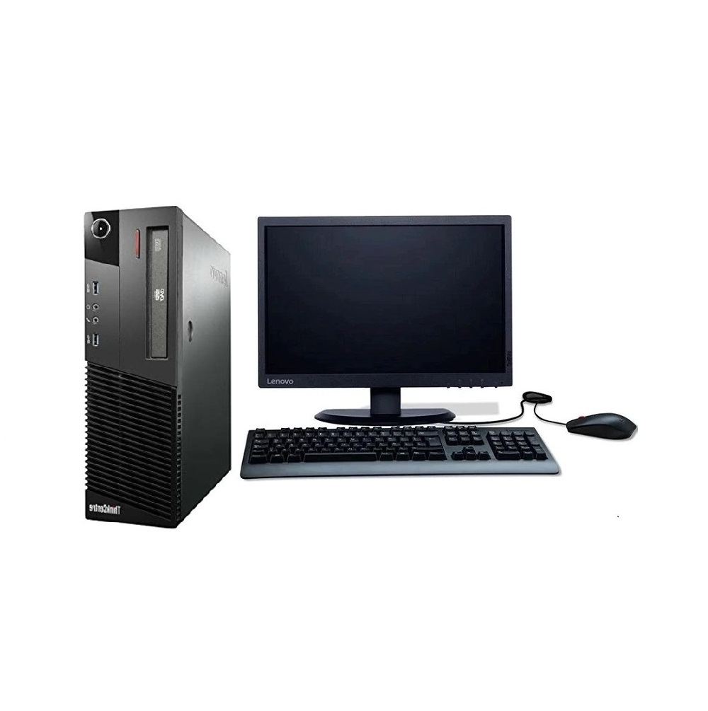 PC Lenovo M82 SFF- Core i5, 3ra gen- 16GB RAM- 1TB HDD- Monitor 19"- Windows 10 Pro- Equipo Clase A, Reacondicionado.