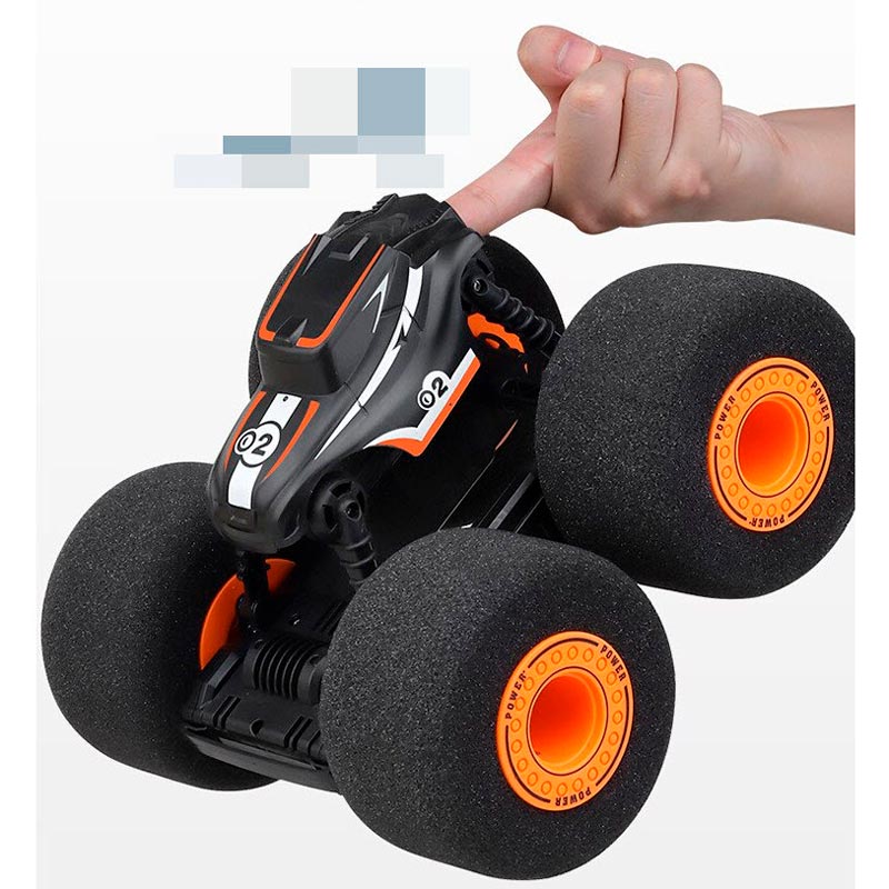 Coche de Control remoto de doble cara para niños y niñas, coche de juguete de acrobacias eléctricas con rotación de 360