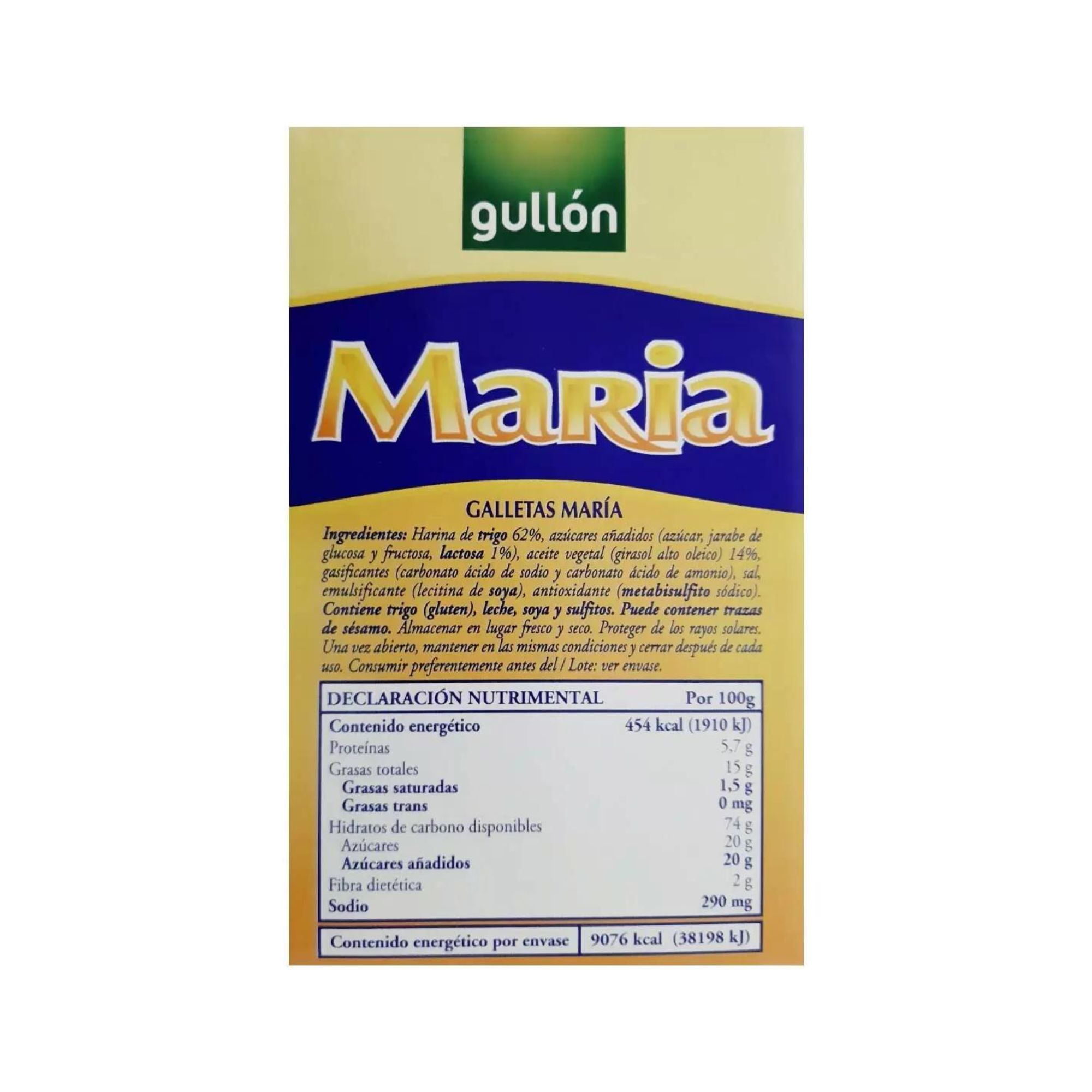 Galletas María Doradas Gullón 2 Kg / 10 de 200 g