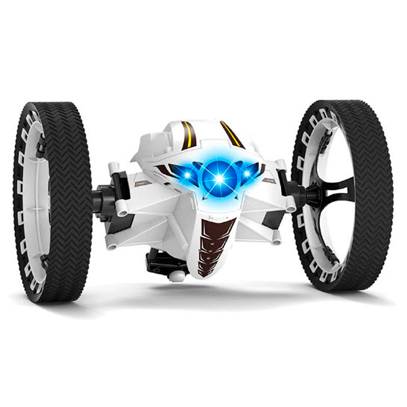 Carro de salto con ruedas flexibles, rotación, luz LED nocturna, Robot de radiocontrol