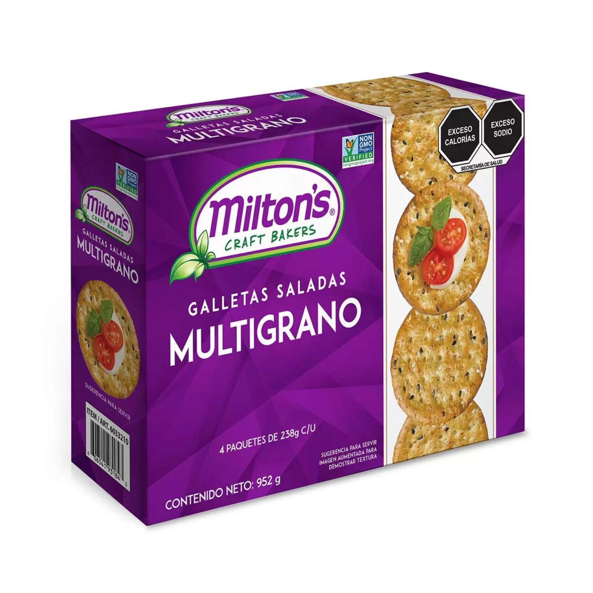 Galletas Saladas Multigrano Milton's 952g