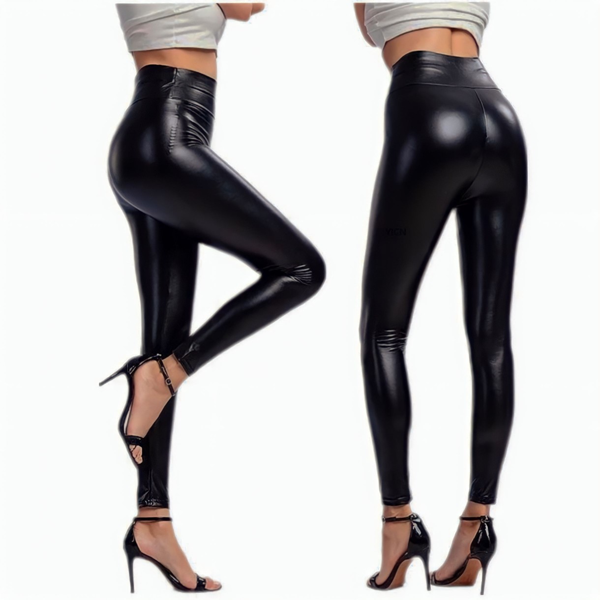 Leggins vinipiel afelpado Elásticos para Mujer