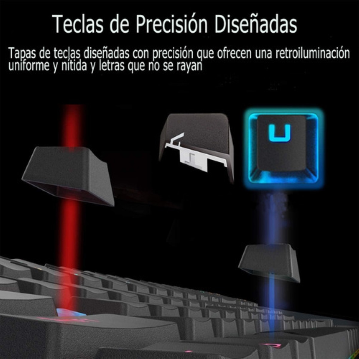 Teclado Gamer Qwerty Español Mouse Gamer Teclado Mecanico