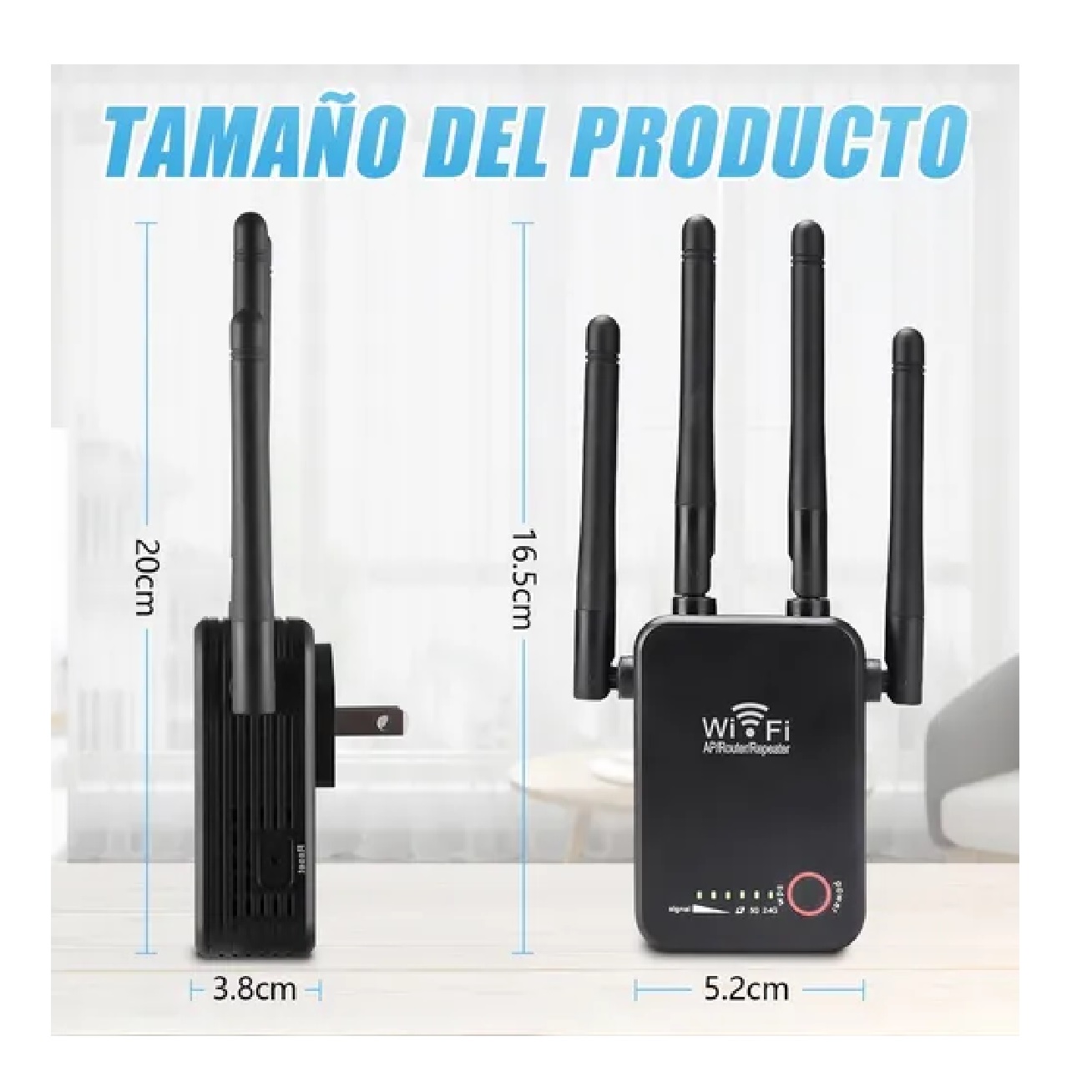 Repetidor De Señal Wifi 5g De 1200mbps 110/230v Wps