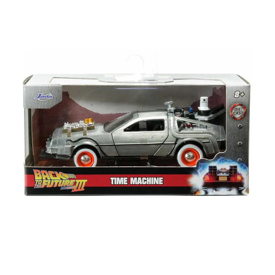Back to the Future Delorean 3 Time Machine VOLVER AL FUTURO Jada Toys Escala 1:32