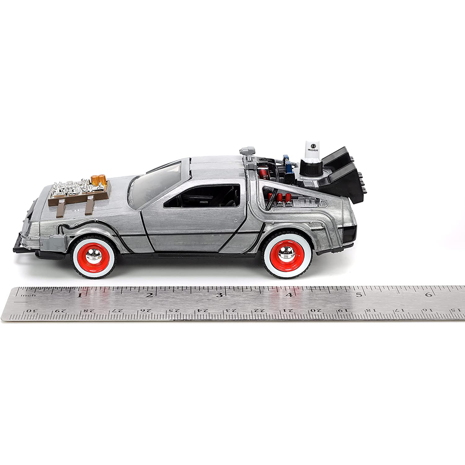 Back to the Future Delorean 3 Time Machine VOLVER AL FUTURO Jada Toys Escala 1:32