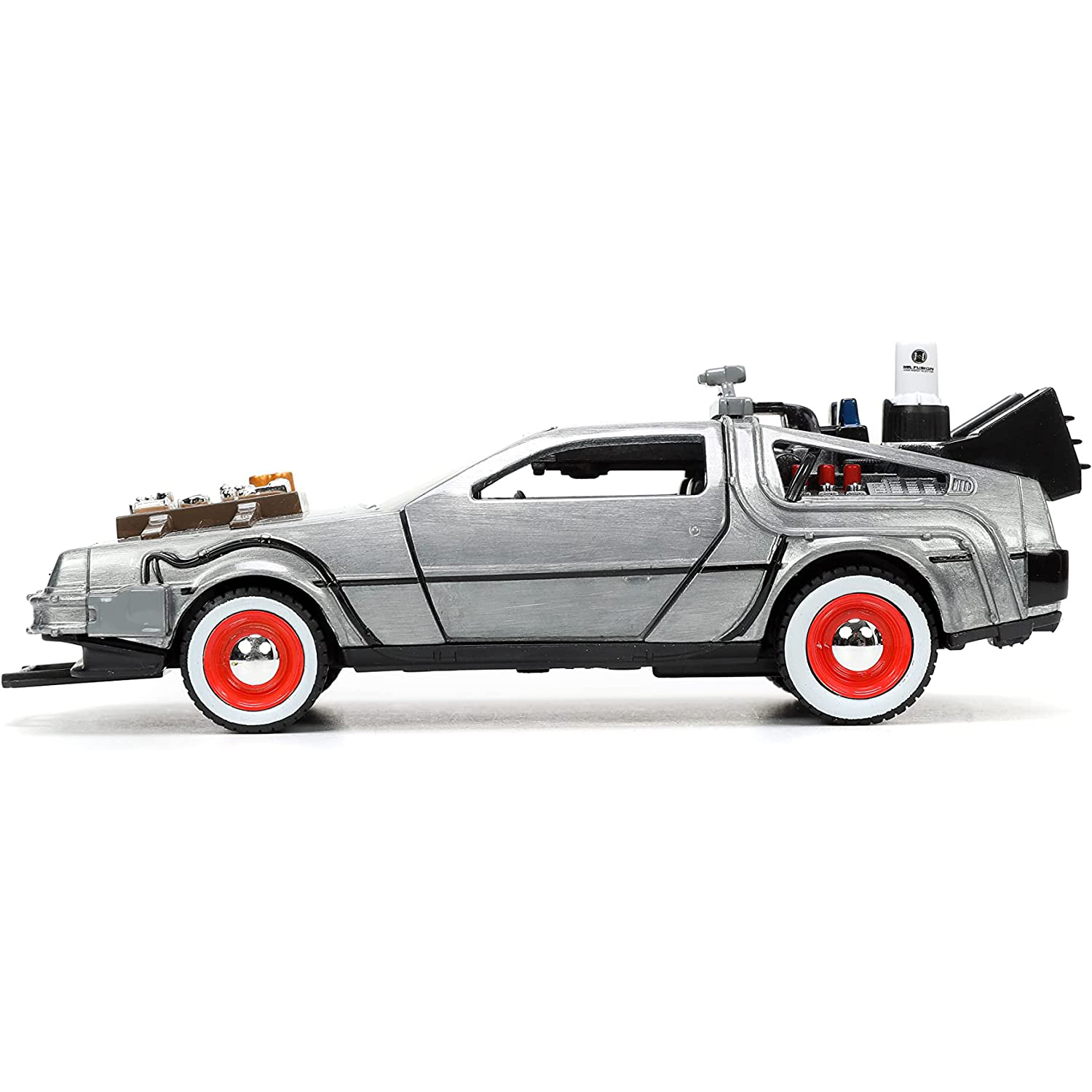 Back to the Future Delorean 3 Time Machine VOLVER AL FUTURO Jada Toys Escala 1:32