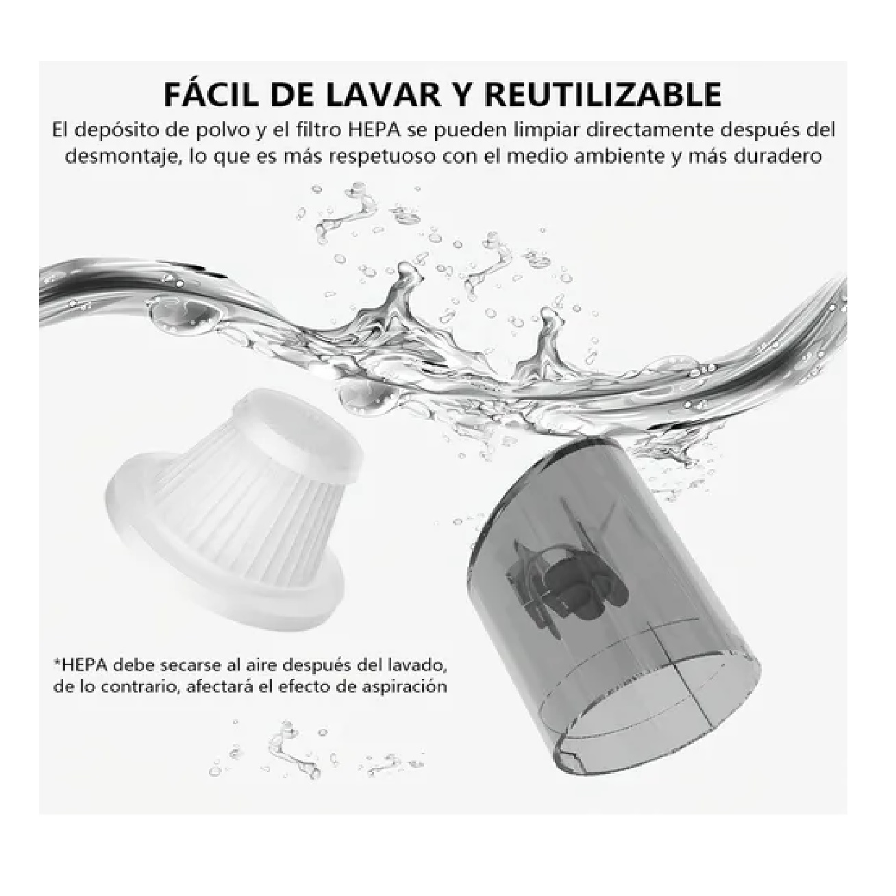 Aspiradora Auto Aspirador Inalámbrica Portátil De Auto Hogar Verde