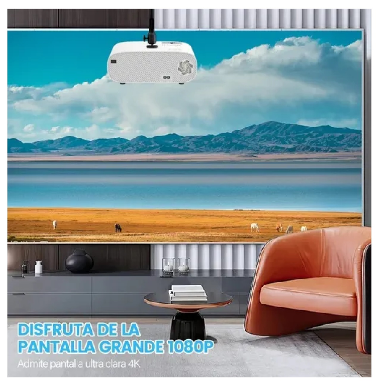 Proyector Full Hd 1080p Compatible Con 4k,portátil,wifi Blanco