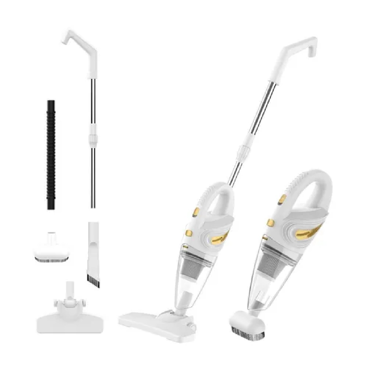 Aspiradora Inalambrica Aspirador Mano Portátil Dos En Uno Blanco