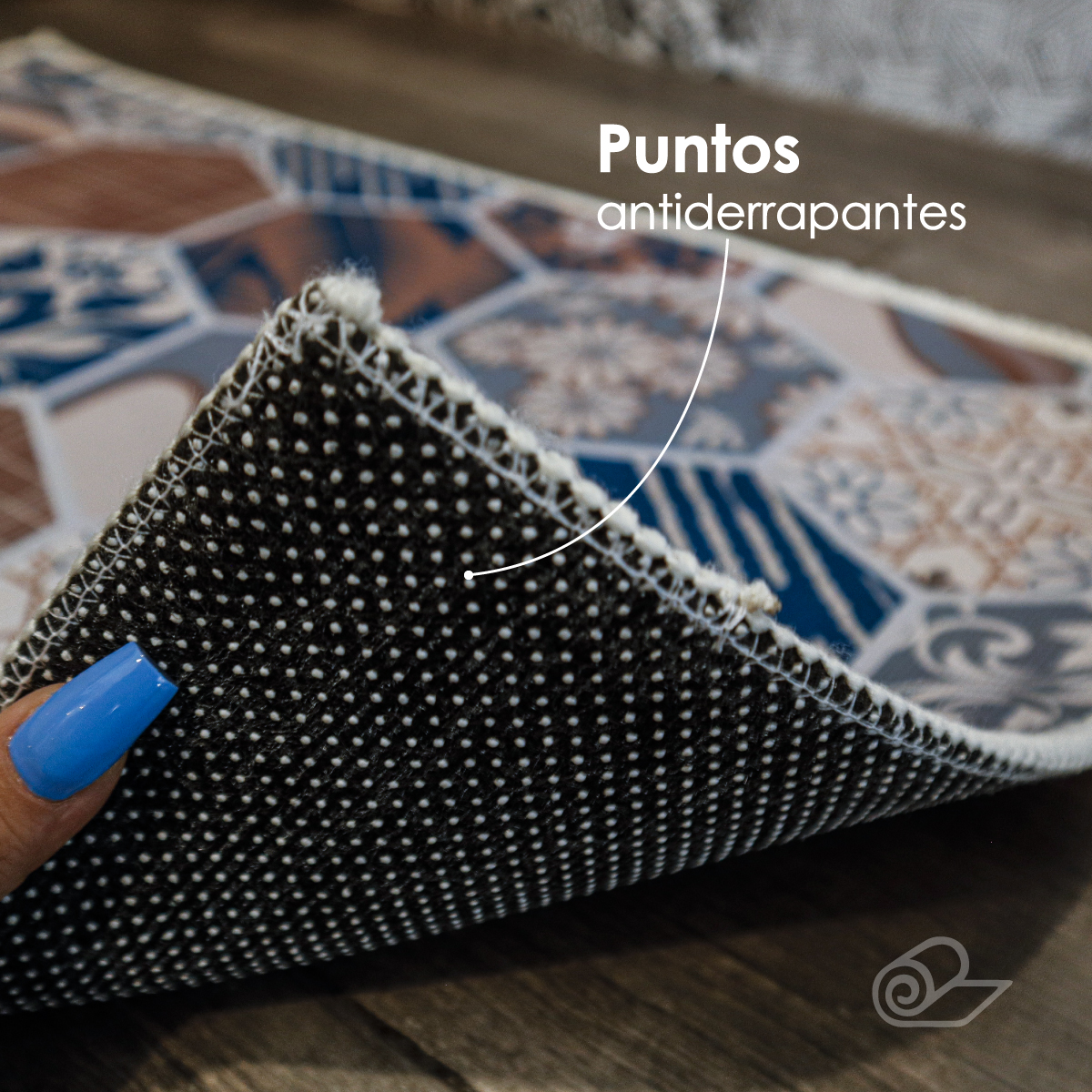 Tapete De Cocina 2 Piezas Impermeable Antideslizante Mosaico