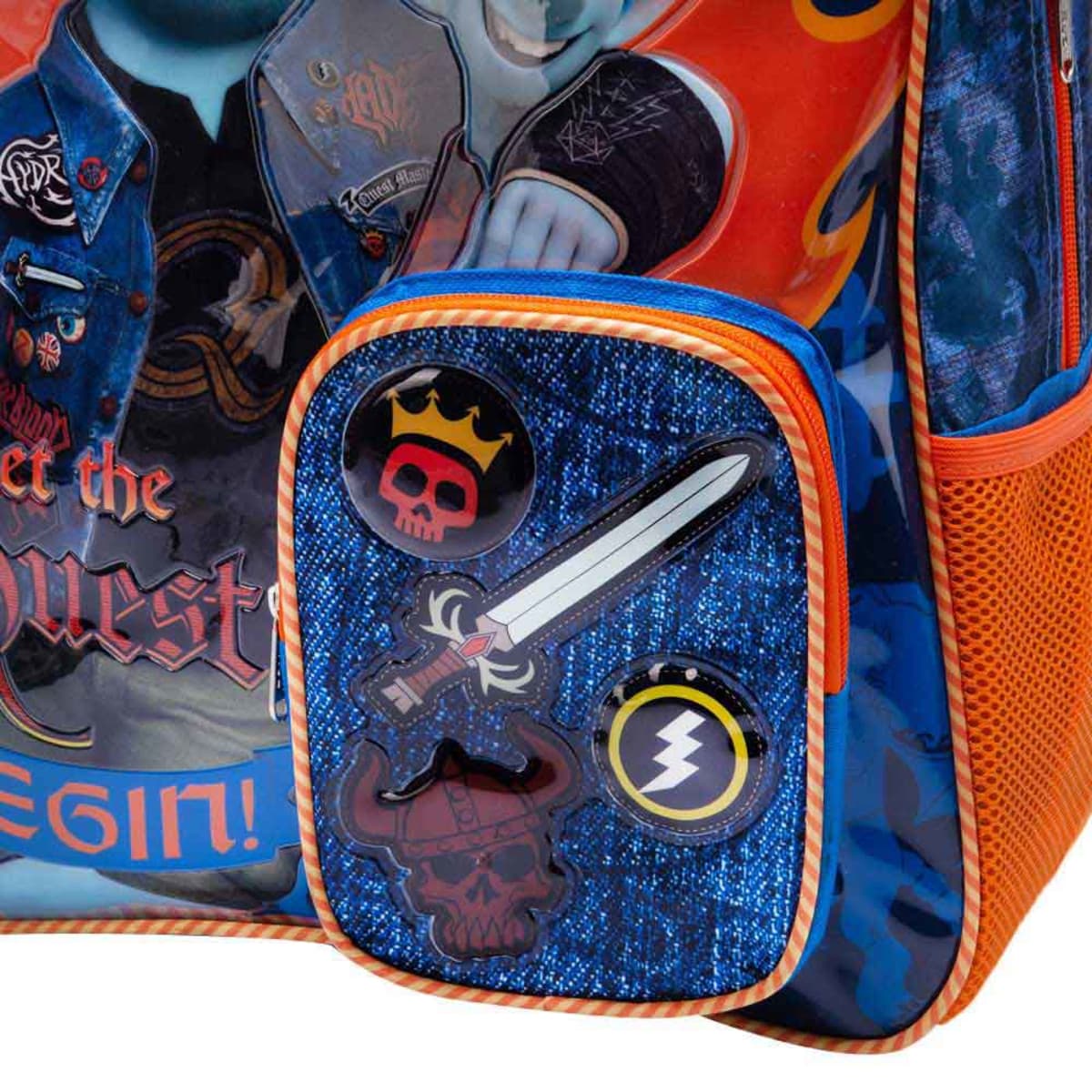 Mochila escolar backpack para niño película Onward de Pixar, color azul, mod. 942643