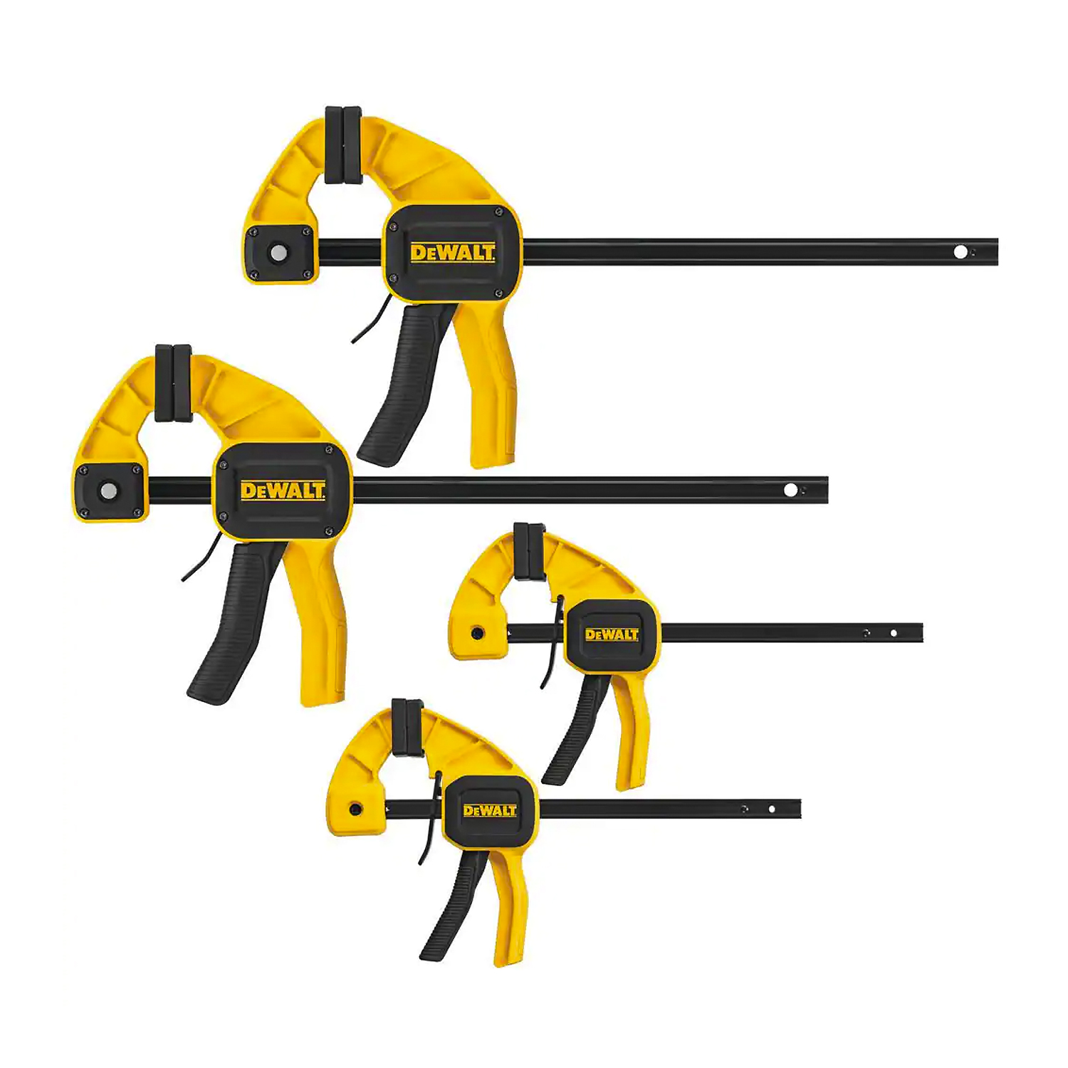 Juego de 4 Sargentos Prensas Rápidas DeWalt 6 y 12 pulgadas