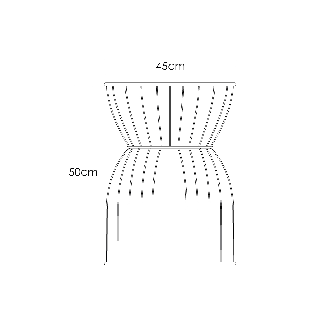 Mesa De Centro Para Exteriores, Jardín De Metal Tipo Jaula