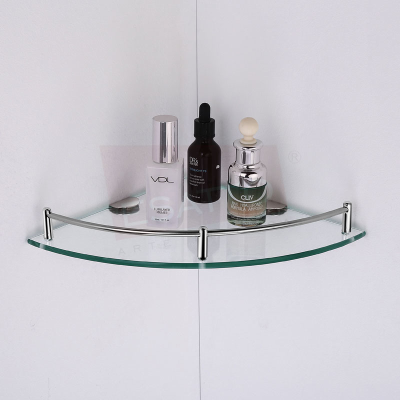 Esatto® Paquete 2 Repisas Esquineras 2 Rectas Cristal Ac-038