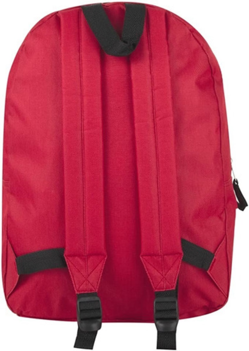 Mochila Escolar Unisex 17 Correas Acolchadas Roja
