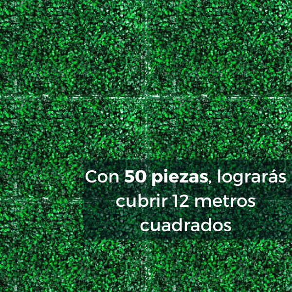50 Piezas Follaje Artificial 40x60 Cm Muro Verde Sintetico Boxwood