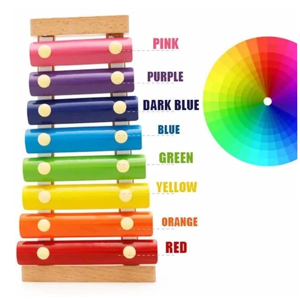 Xilofono Infantil Madera Didactico 8 Notas Montessori 