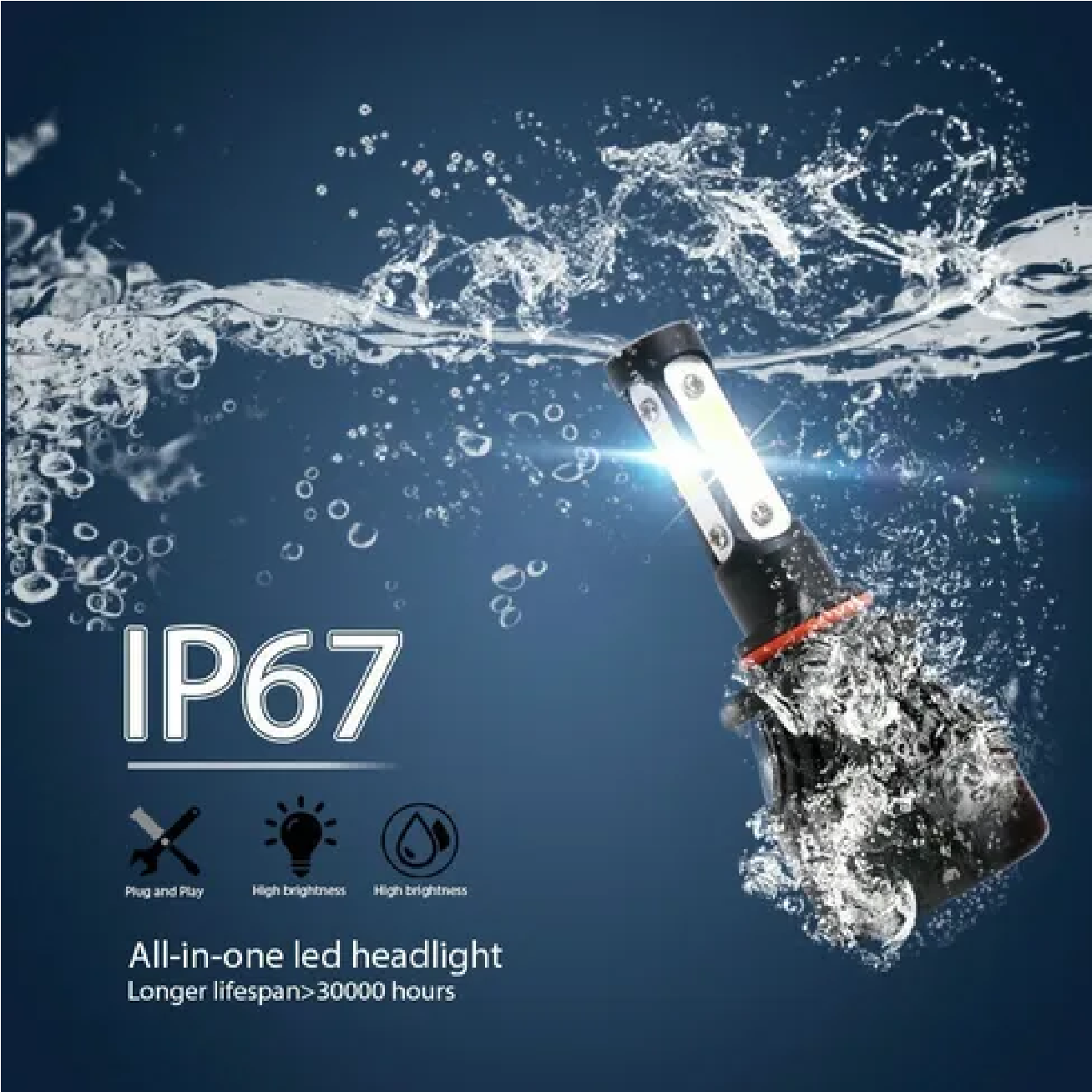 Kit De Faros Delanteros De 4 Lados 9007