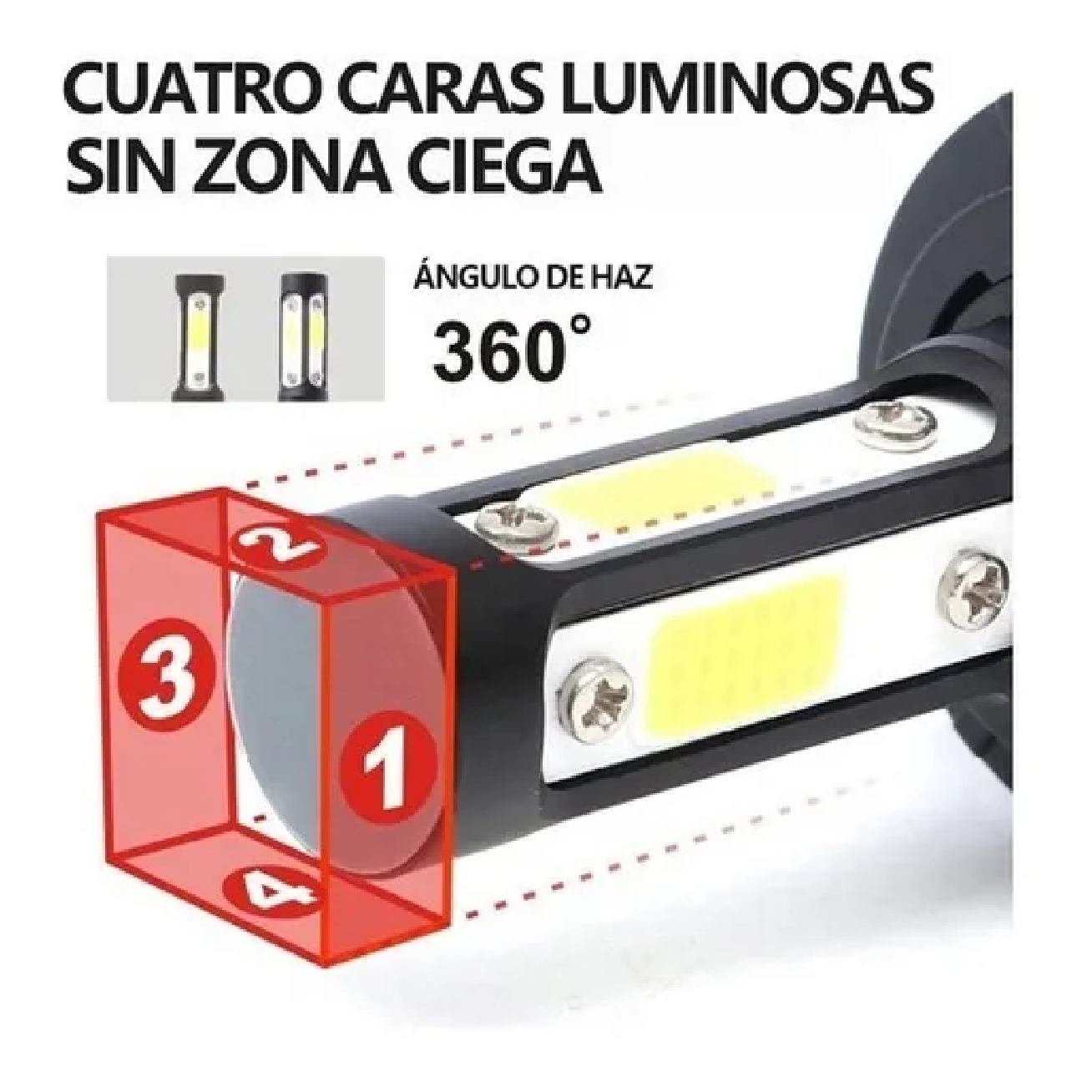 Kit De Faros Delanteros De 4 Lados 9007