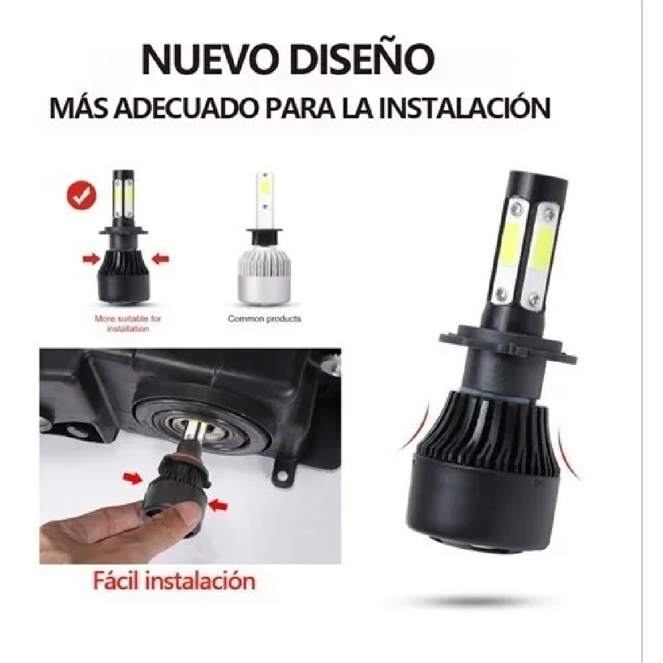 Kit De Faros Delanteros De 4 Lados 9007