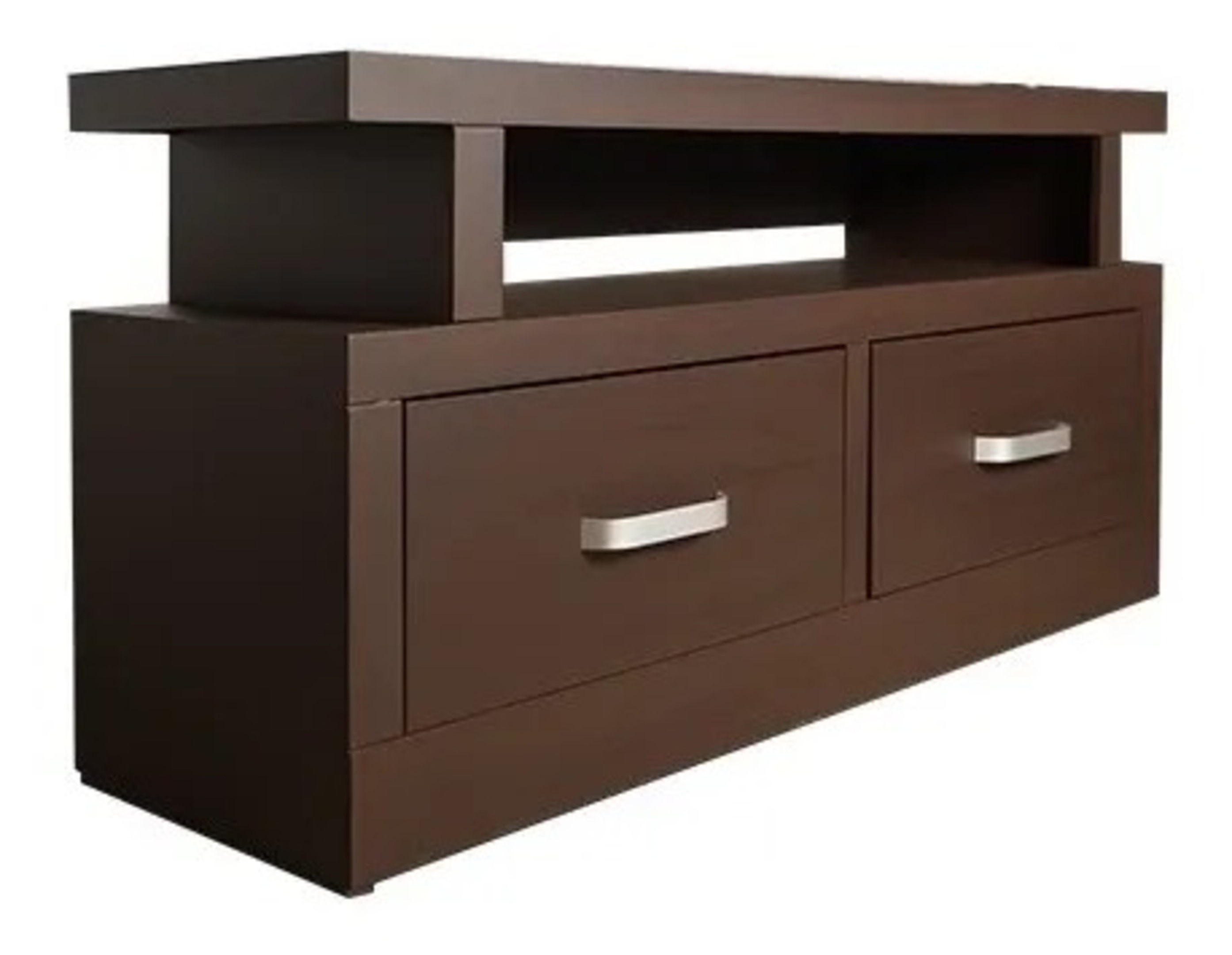 Mesa para tv pantalla consolas con cajones Fashion nogal R21