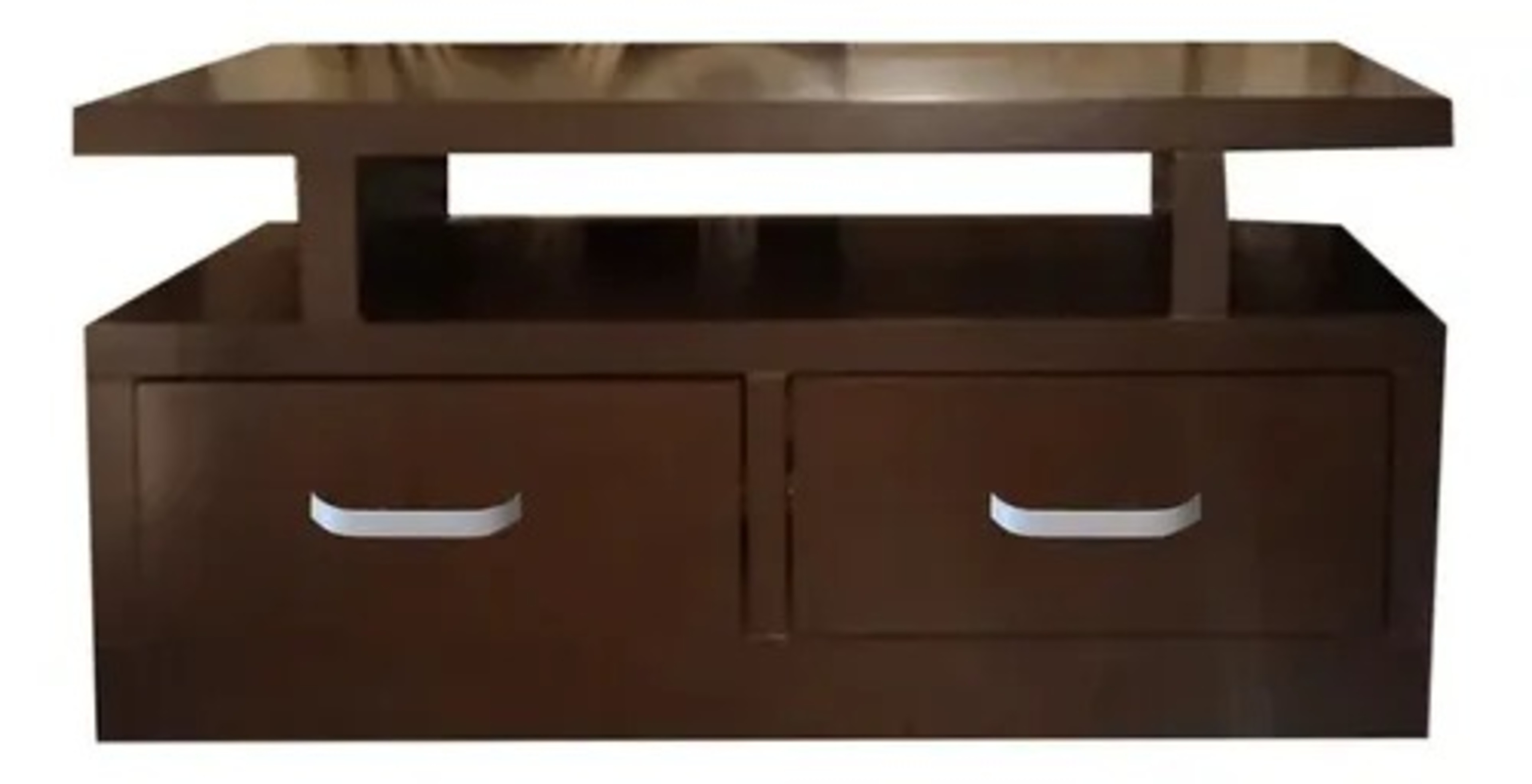 Mesa para tv pantalla consolas con cajones Fashion nogal R21