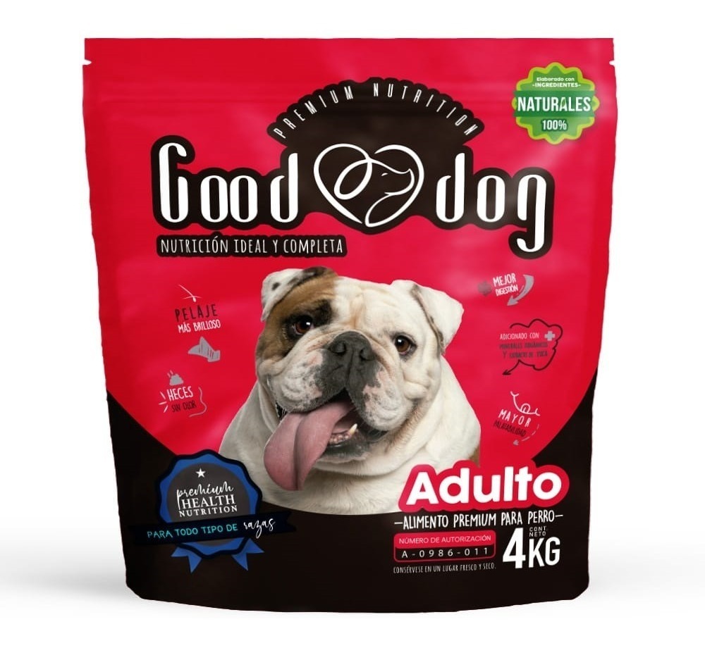 Good Dog Alimento Premium para Perro Adulto Raza Med y Gde 4kg