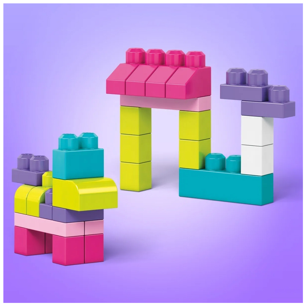 Mega estética rosa, ilustración de bloque de Lego rosa, png