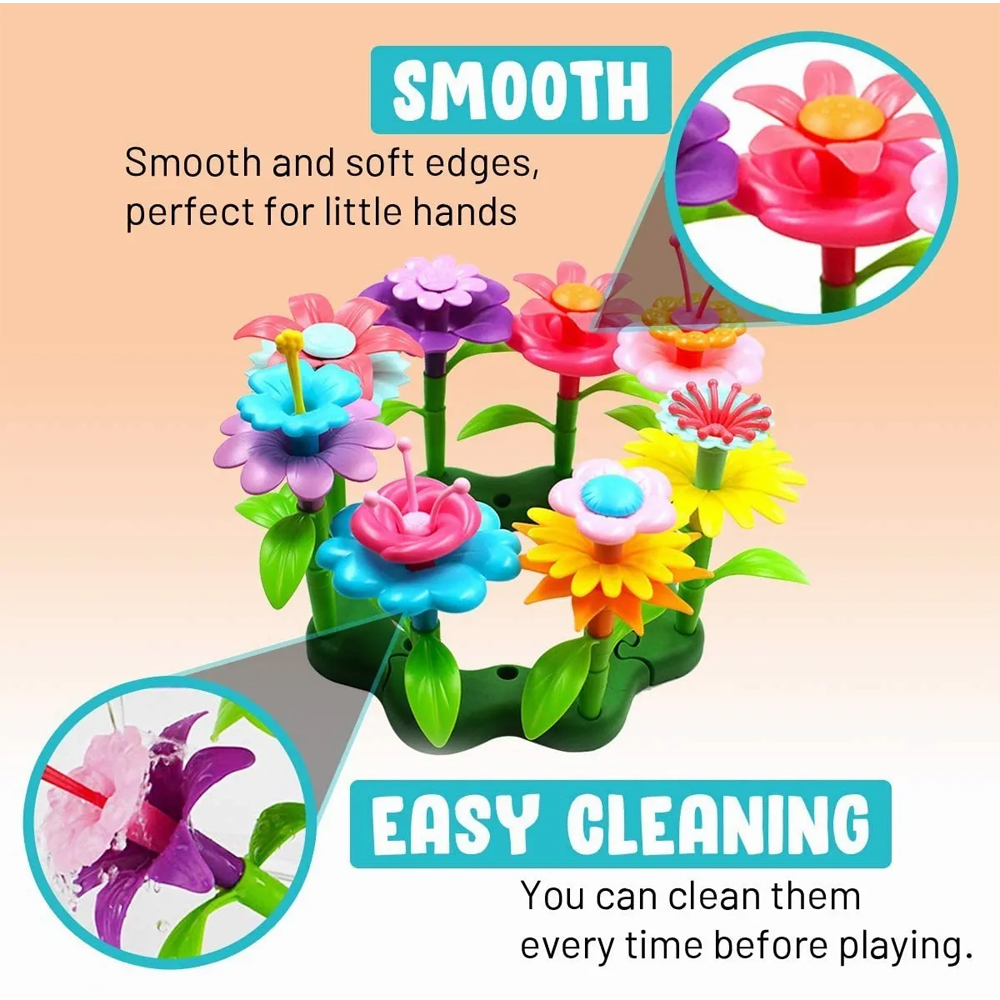 Set 98 Pz Juguetes Jardín De Flores Construcción Stem Niños