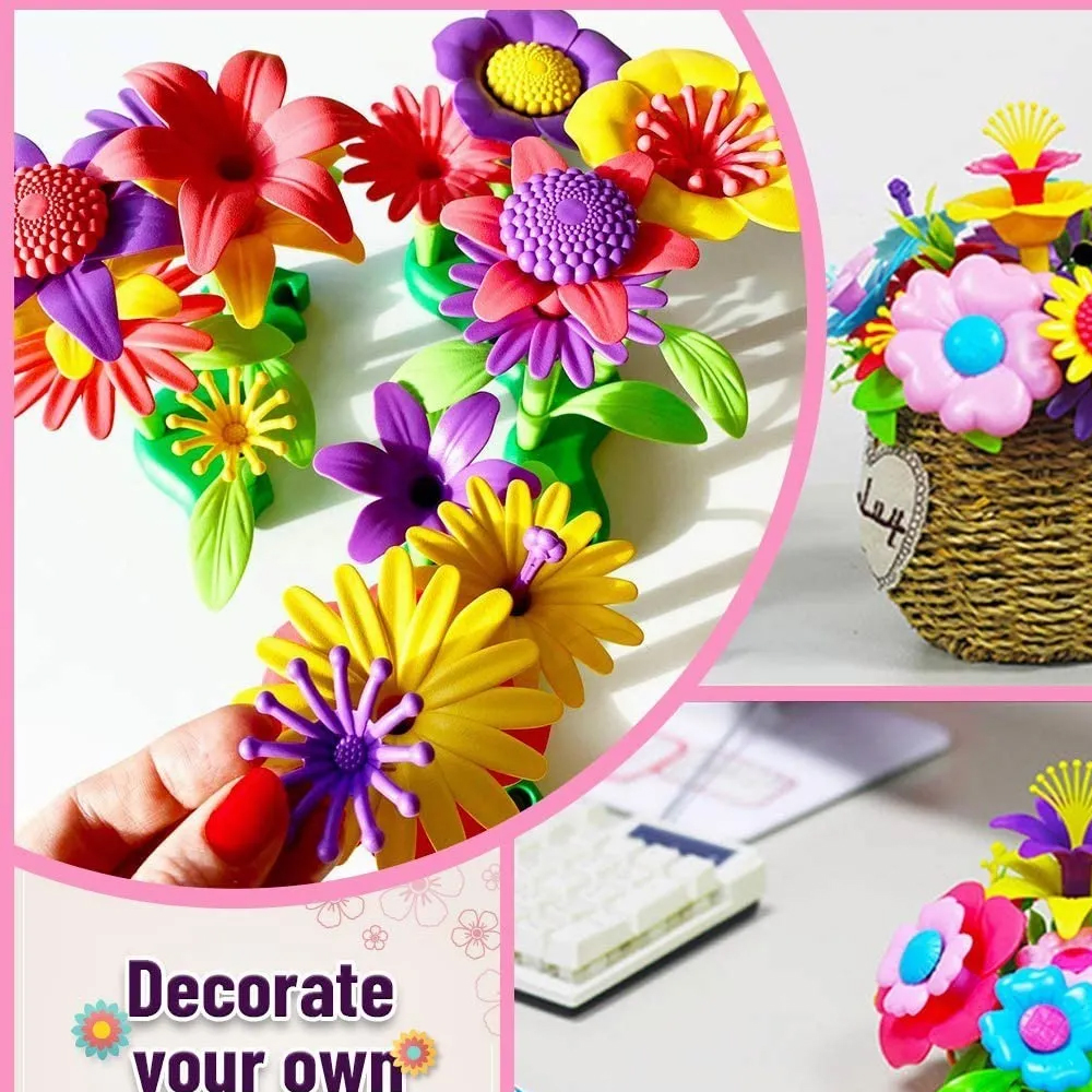 Set 98 Pz Juguetes Jardín De Flores Construcción Stem Niños