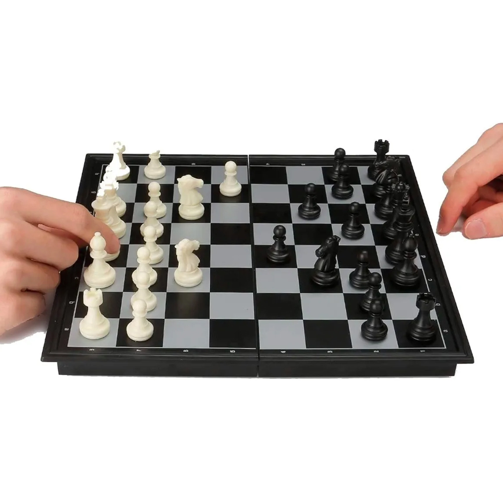 Ajedrez Iman Profesional Magnético Clásico Plegable 25cm