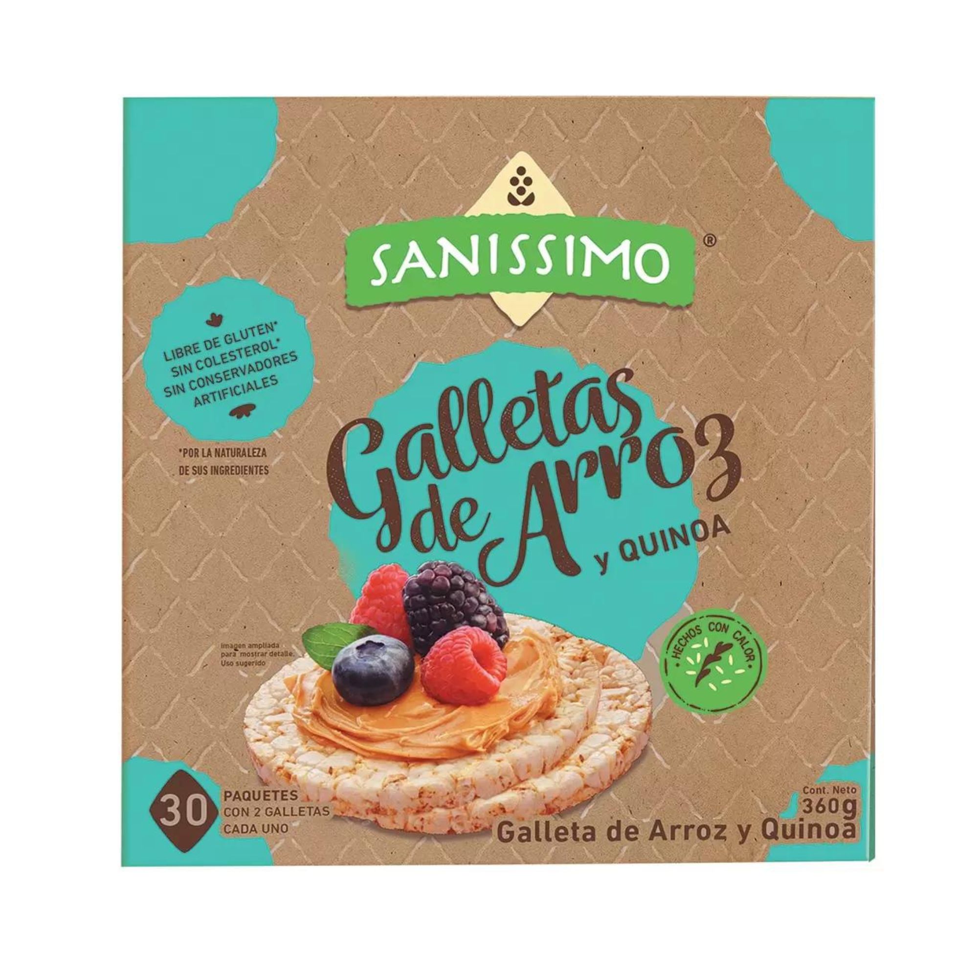 Galletas de Arroz y Quinoa Sanissimo 30 de 12g