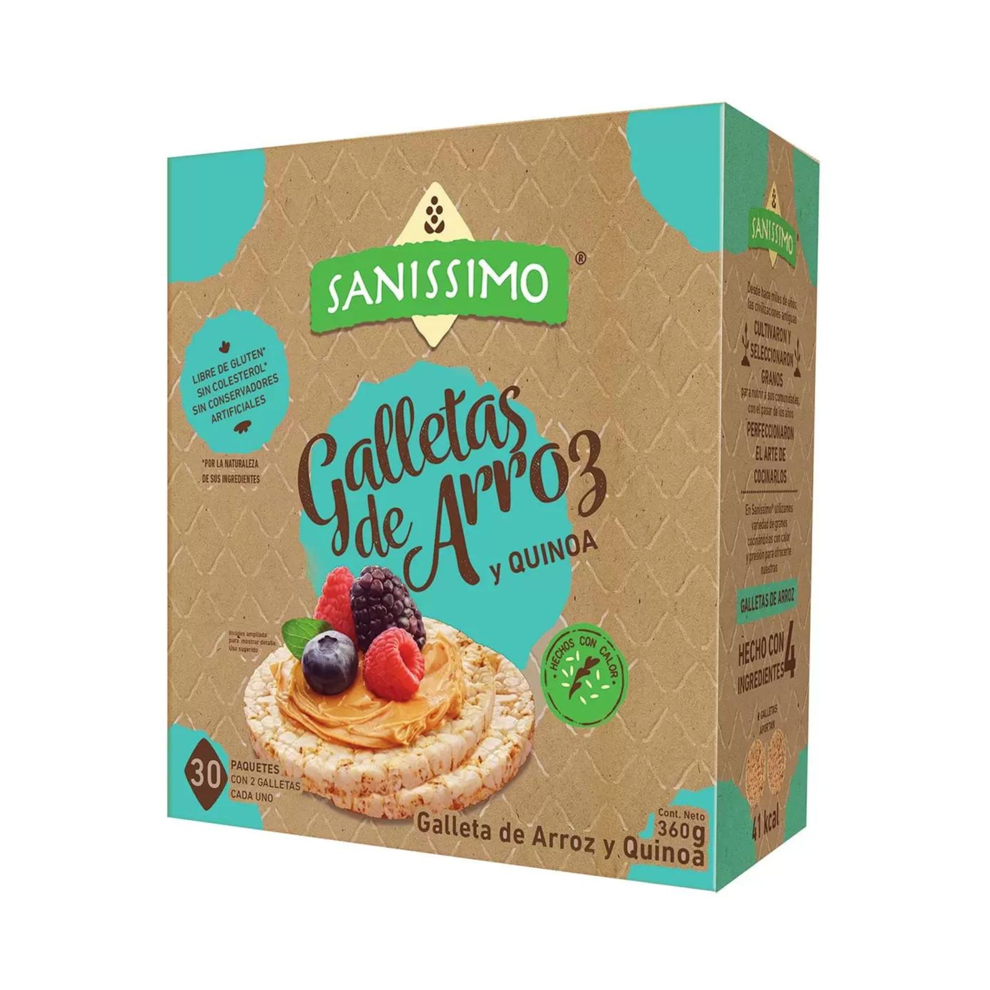 Galletas de Arroz y Quinoa Sanissimo 30 de 12g