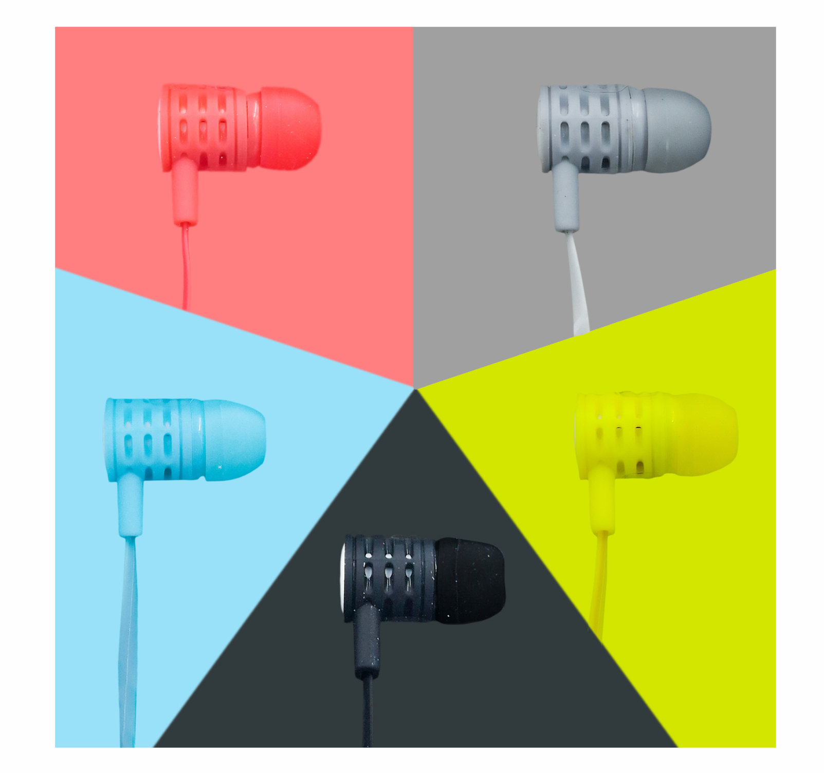 Audifonos Manos Libres Colores Fluorescentes In Ear Manos Libres Microfono material resistente 057