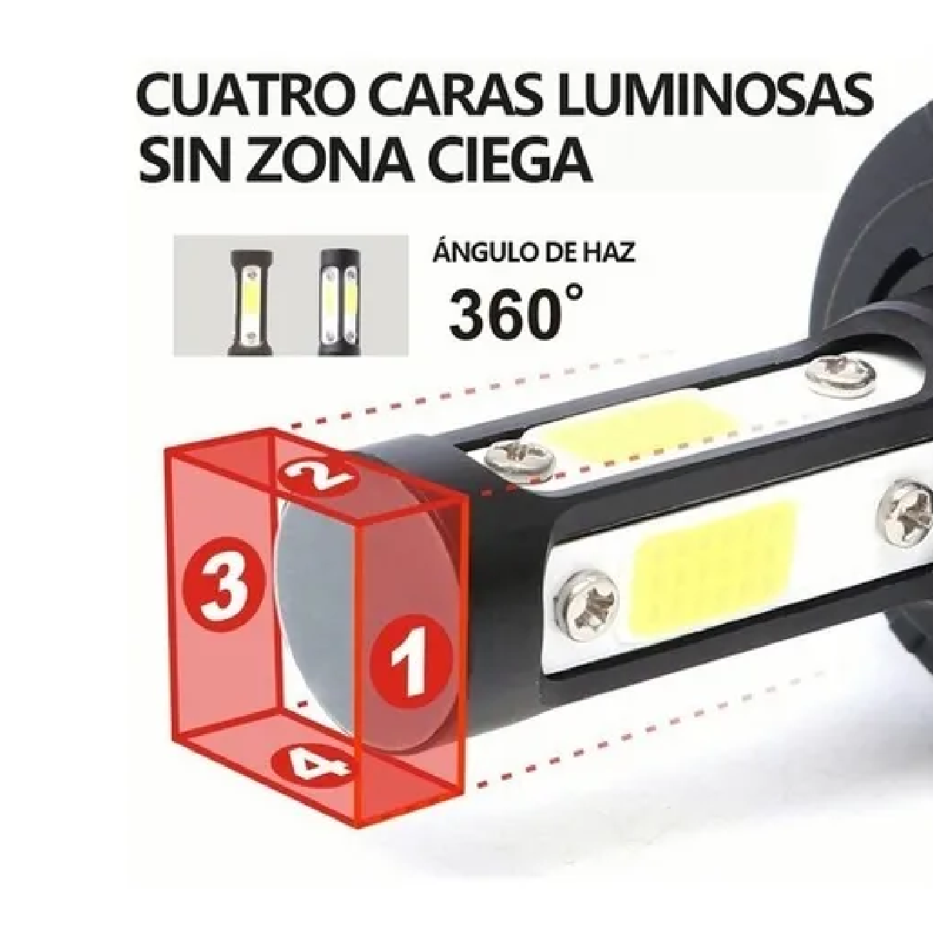 Kit De Faros Delanteros De 4 Lados H4