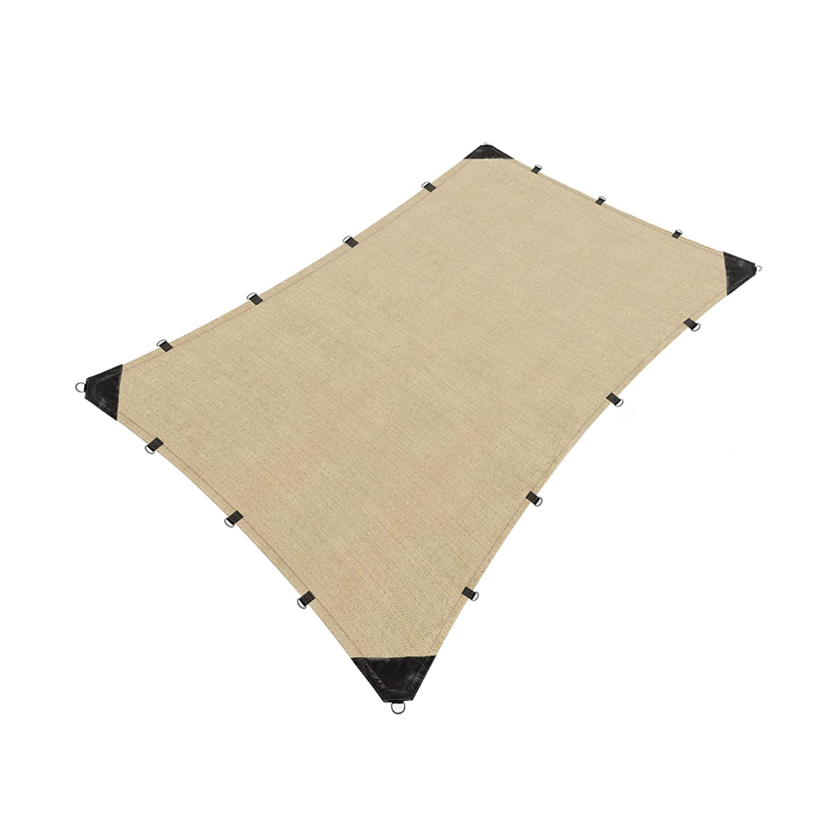 Hanlob Malla Sombra 2x2 m para Exteriores Extra Reforzada, 90% de Sombra, Bloqueo de Rayos UV, Sombra Raschel para Jardín o Terraza, Resistente a Lluvias, Fácil y Lista para Instalar.