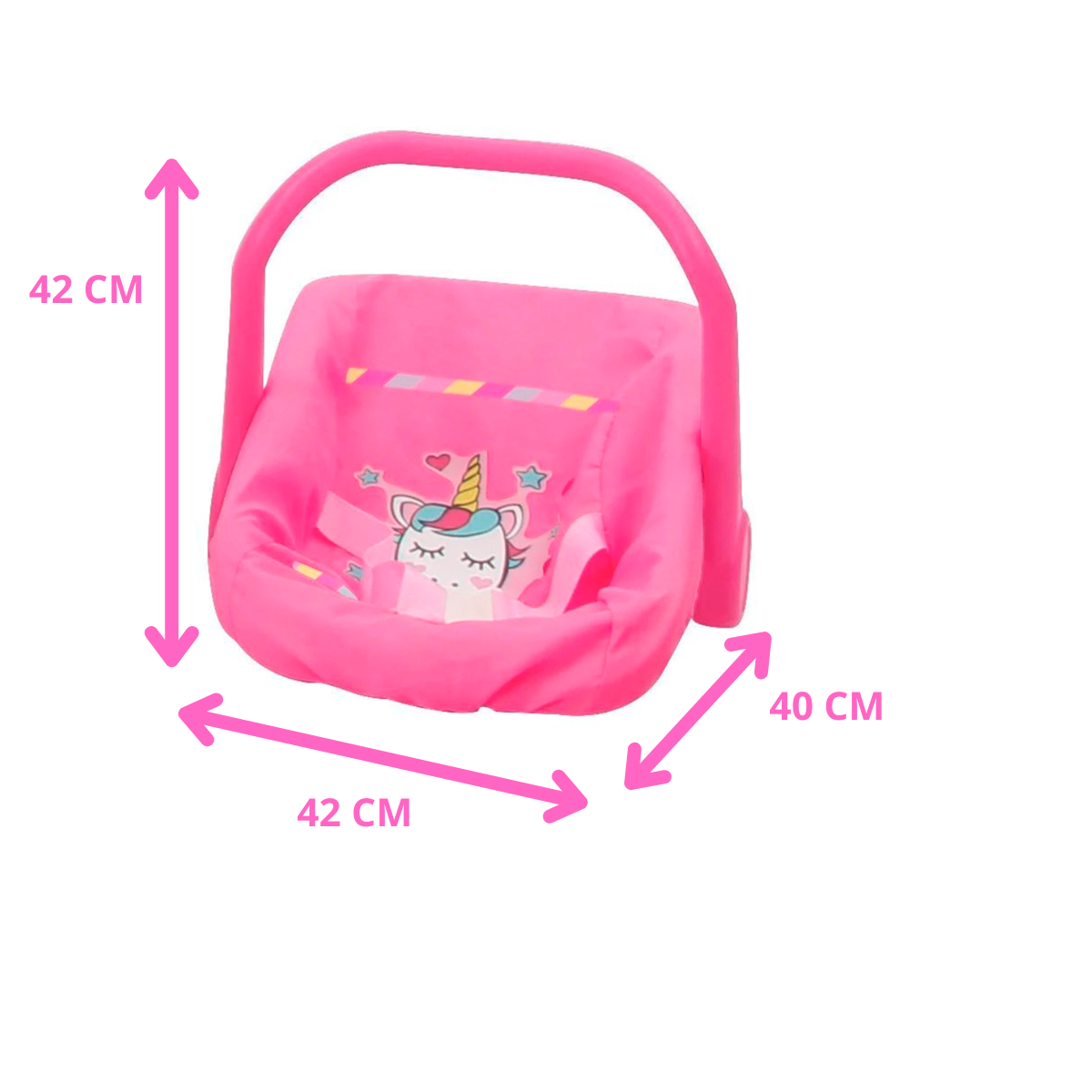 Combo Prinsel Carriola Maxi Doll Unicornio Rosa