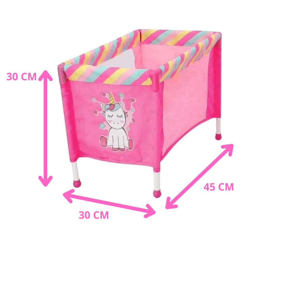 Combo Prinsel Carriola Maxi Doll Unicornio Rosa