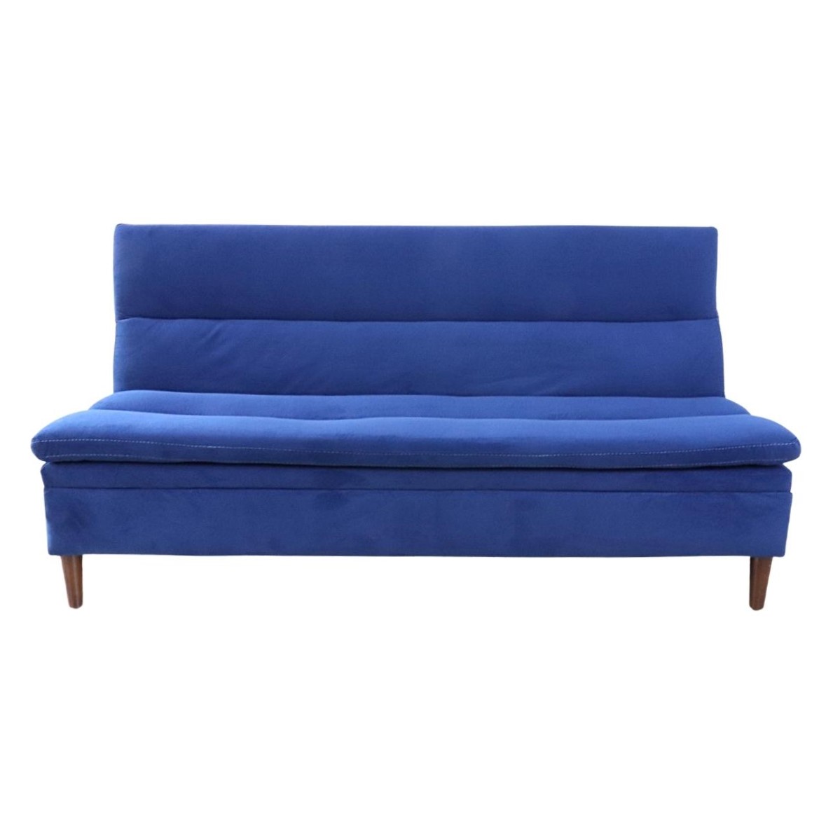 Sofá Cama Matrimonial Azul Moderno Terciopelo