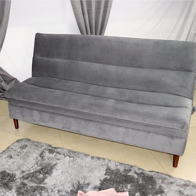 Sofá Cama Matrimonial Gris Moderno Cómodo