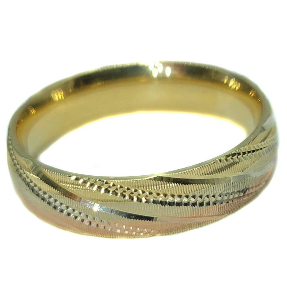 Par De Argollas Oro 14k Con Grabado Laser Florentino