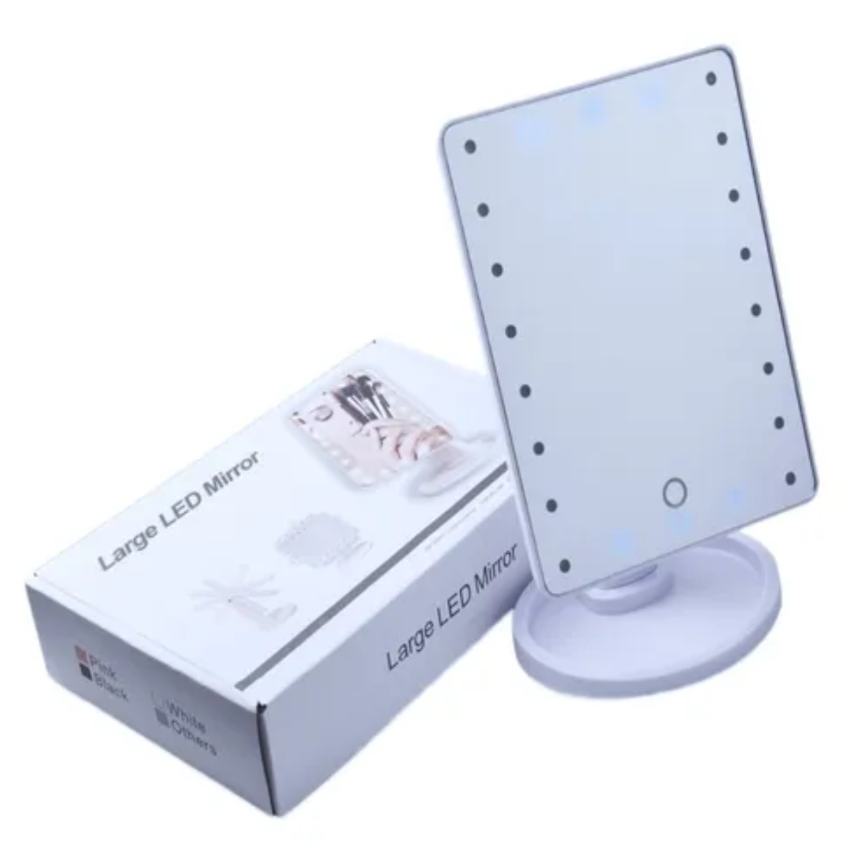 Espejo Maquillaje con luz LED 180 Blanco