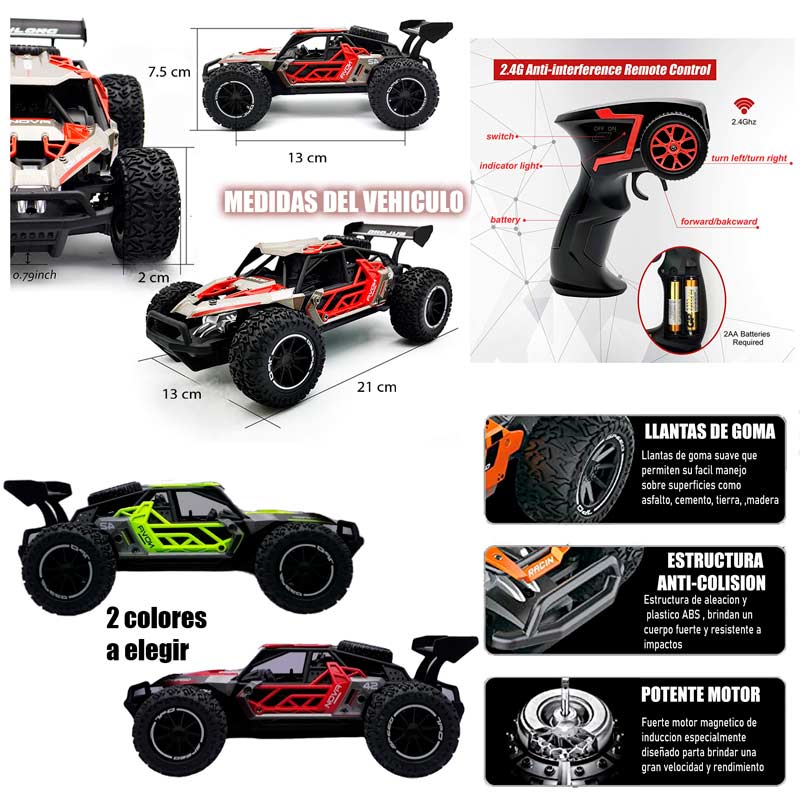 Control remoto Carros RC DE 2WD 22 km / h Vehículo todo terreno