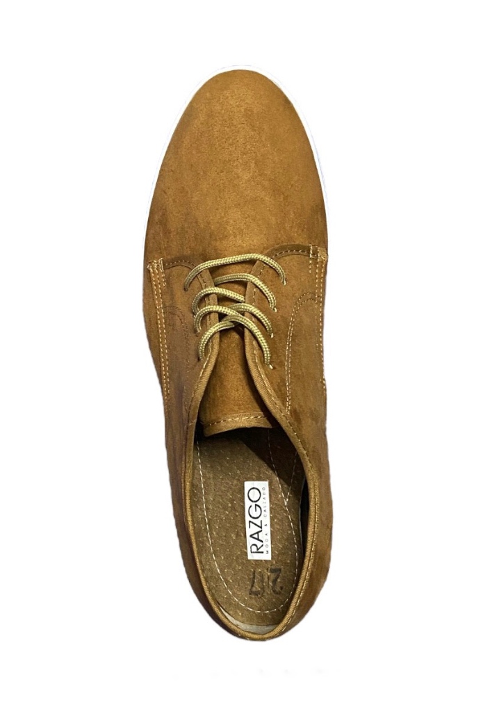 Zapatos Casuales Para Hombre RAZGO Color Camel Estilo Confort