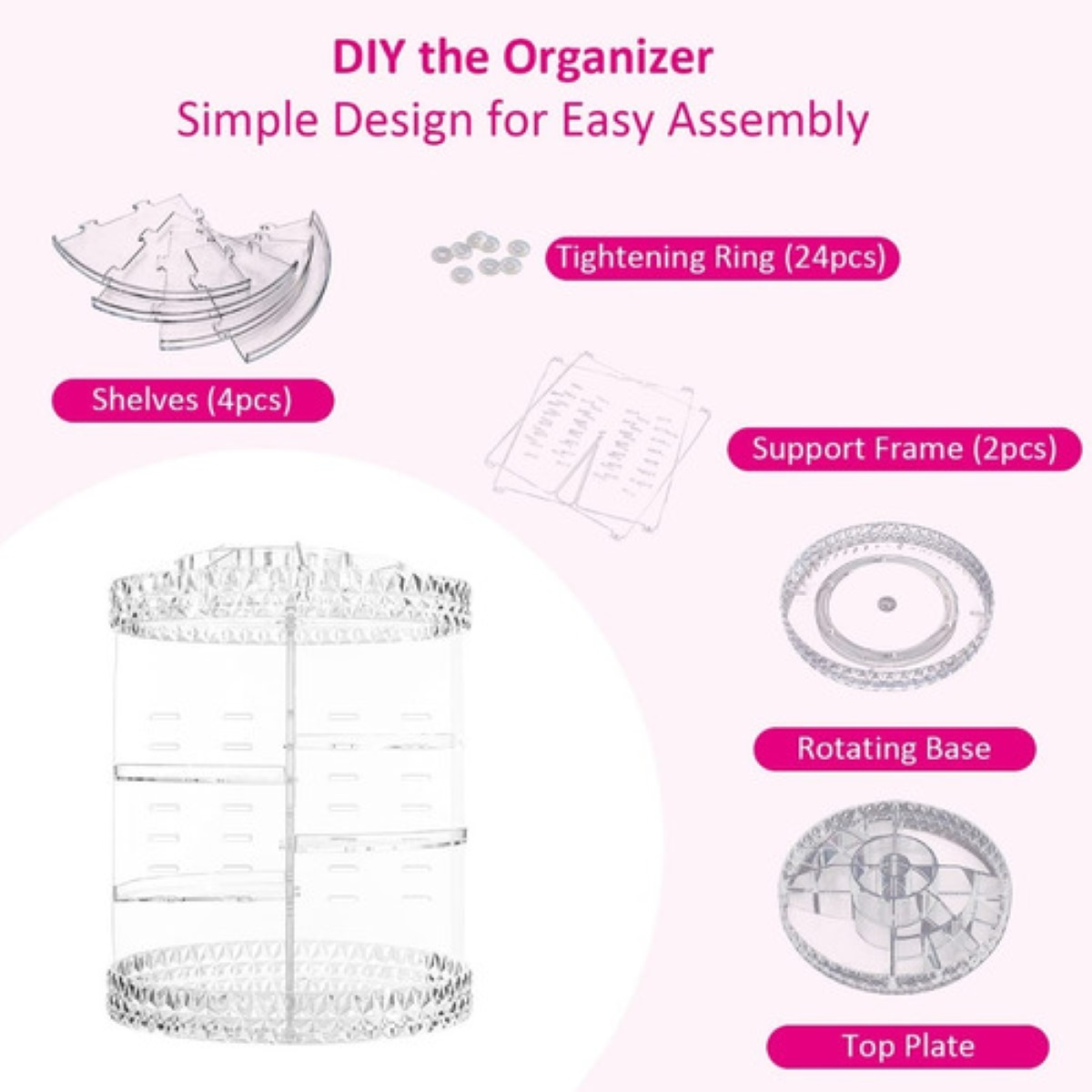 Organizador de Maquillaje Rotacion 360